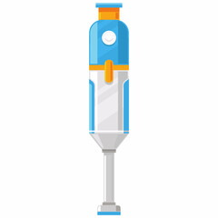 Hand blender vector cartoon illustration isolated on a white background.