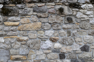 The background with stones. Stone wall background.  Old wall cement texture.