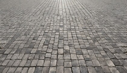 old square cobble stone paving perspective background - obrazy, fototapety, plakaty