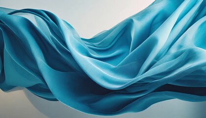 floating blue fabric