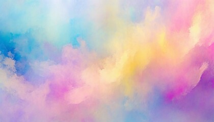 abstract watercolor background with soft pastel swirls - obrazy, fototapety, plakaty
