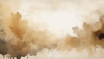 brown texture watercolor decal