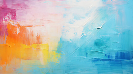 Obraz na płótnie Canvas Abstract colorful oil acrylic paint brush stroke