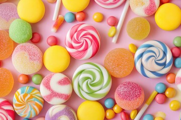 colorful candy background - Powered by Adobe
