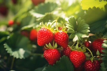 wild strawberry in the garden
