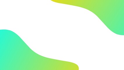 Abstract wave shaped background using yellow and cyan gradient