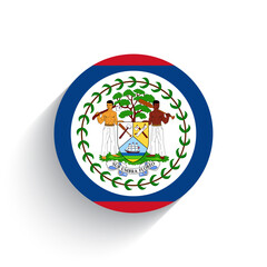 National flag of Belize icon vector illustration isolated on white background.