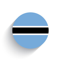 National flag of Botswana icon vector illustration isolated on white background.