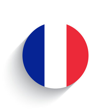National flag of France icon vector illustration isolated on white background.