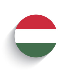 Fototapeta premium National flag of Hungary icon vector illustration isolated on white background.