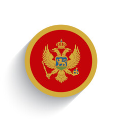 National flag of Montenegro icon vector illustration isolated on white background.