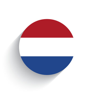 National flag of Netherlands icon vector illustration isolated on white background.