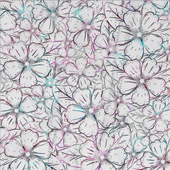 ecorative wallpaper background pattern, digital geometric floral 3d structure, ceramic tile, cover, interior, carpet.