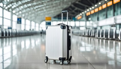 valise alu gros plan a&eacute;roport
