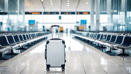 valise à gauche dans un aéroport