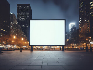 Urban Billboard - Blank Canvas for Advertising in a Modern City