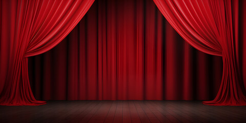 red curtain with spotlight,Velvet Dreams.Stage Curtains