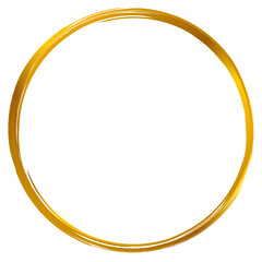 Aesthetic gold circle frame