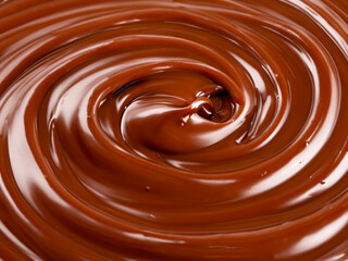 melted chocolate background. closeup