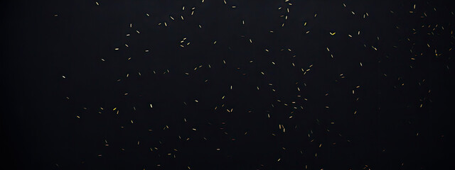 Golden digital  Glitter Confetti  on Black Background