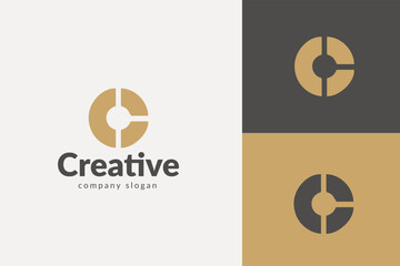 Graphic Design Concept Featuring Abstract Logo in Neutral Color Palette