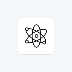 Science black outline icon , vector, pixel perfect, illustrator file