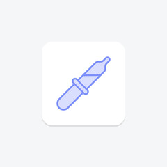 Pipette color outline icon , vector, pixel perfect, illustrator file