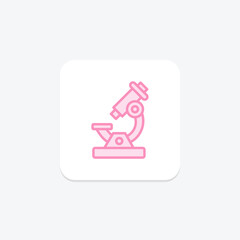 Microscope color outline icon , vector, pixel perfect, illustrator file