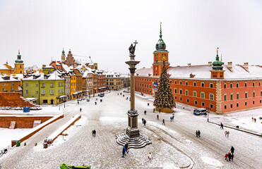 Warszawa - Zimowy Plac Zamkowy - 716628113
