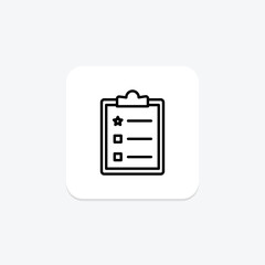 Featured article black outline icon , vector, pixel perfect, illustrator file
