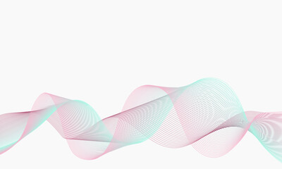 abstract background with colored waves