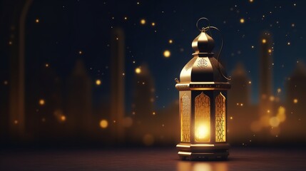 Beautiful Islamic Ramadan Kareem 3d illustration