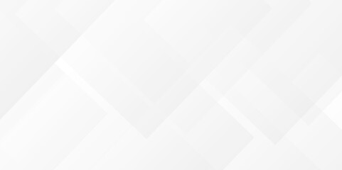 Modern abstract white curve square lines triangle technology backdrop. white light grey background. Space design concept. Decorative web layout poster, banner. White grey background vector design.