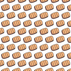 seamless pattern with cookie