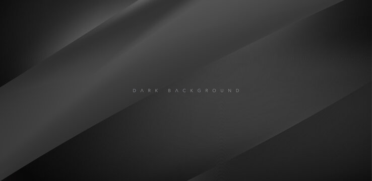 Abstract dark background with wave design. Realistic 3d design. Elegant backdrop for poster, website, brochure, banner. vector illustration