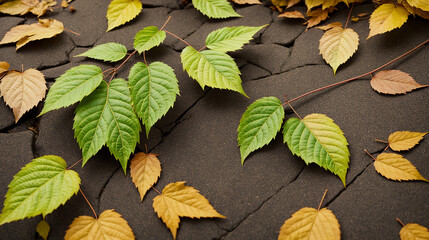 leaf, autumn, leaves, nature, fall, tree, plant, green, yellow, season, red, foliage, color, white, orange, forest, branch, macro, object, flora, closeup, close-up, bright, brown
