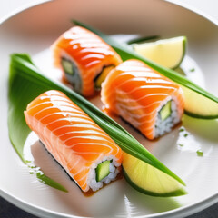 sushi on a plate