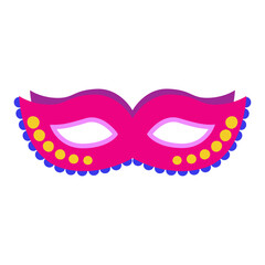 Masquerade , carnival and Purim colorful costume mask. Birthday party photobooth props. SVG icon