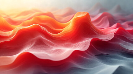 Fototapeta premium abstract colorful glowing wavy perspective with fractals and curves background 16:9 widescreen wallpapers