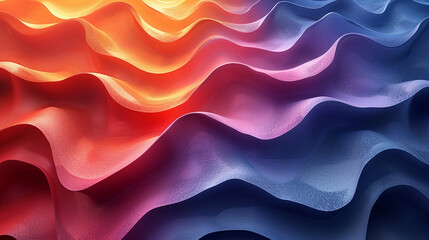 Obraz premium abstract colorful glowing wavy perspective with fractals and curves background 16:9 widescreen wallpapers
