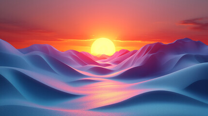 abstract colorful glowing wavy perspective with fractals and curves background 16:9 widescreen wallpapers