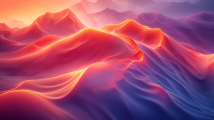 abstract colorful glowing wavy perspective with fractals and curves background 16:9 widescreen wallpapers