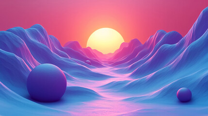 abstract colorful glowing wavy perspective with fractals and curves background 16:9 widescreen wallpapers	