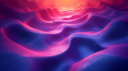 Obraz premium abstract colorful glowing wavy perspective with fractals and curves background 16:9 widescreen wallpapers