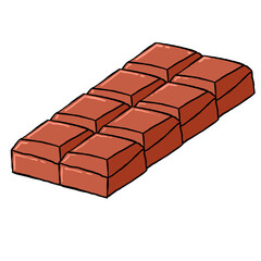 Single Chocolate Bar cartoon