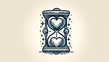 Endless Love Through Time: Hourglass of Heart Sands
