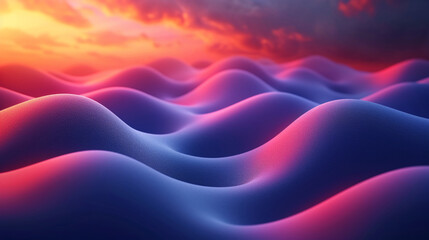 Fototapeta premium abstract colorful glowing wavy perspective with fractals and curves background 16:9 widescreen wallpapers