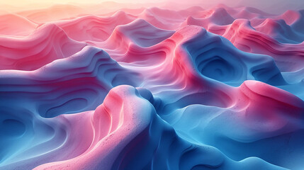 Fototapeta premium abstract colorful glowing wavy perspective with fractals and curves background 16:9 widescreen wallpapers