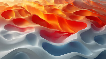 Obraz premium abstract colorful glowing wavy perspective with fractals and curves background 16:9 widescreen wallpapers