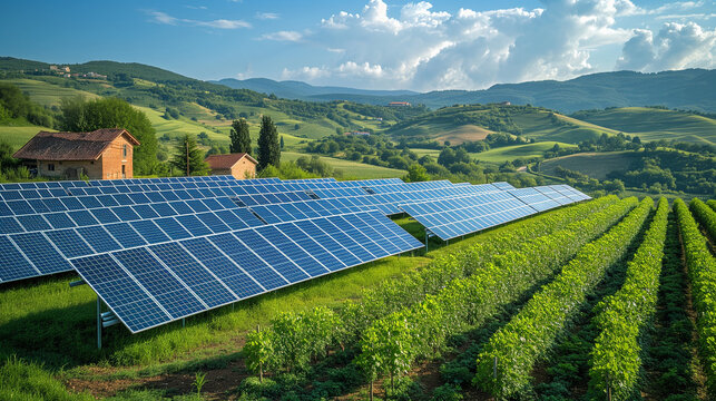 Solar panels&drone view,GX、ソーラーパネル、ドローン、再生エネルギー
